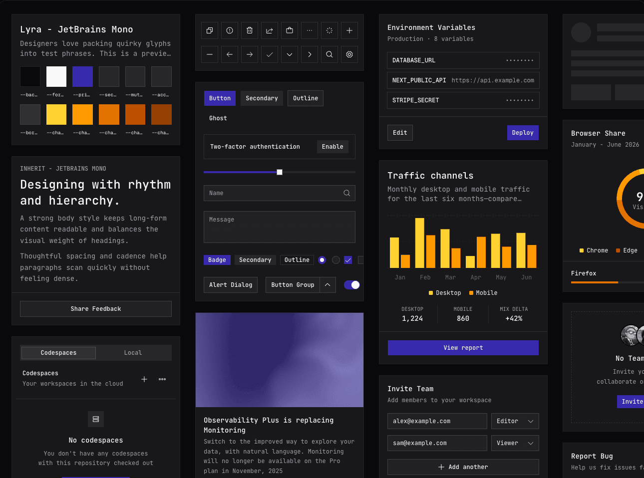 Lyra Terminal dark mode screenshot