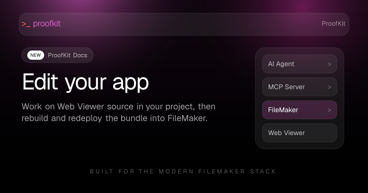 Edit your app