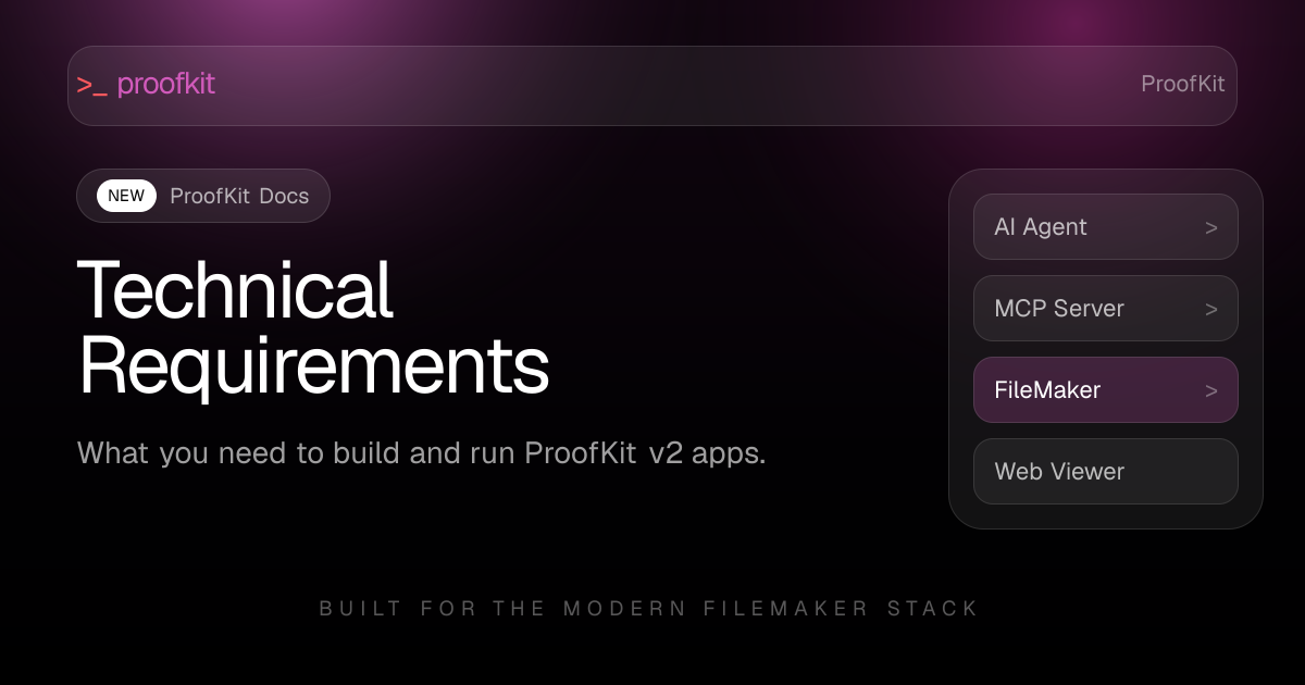 Technical Requirements
