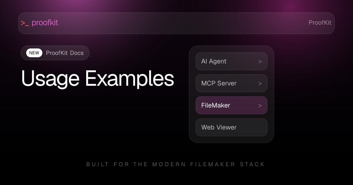 View All Examples Usage Examples