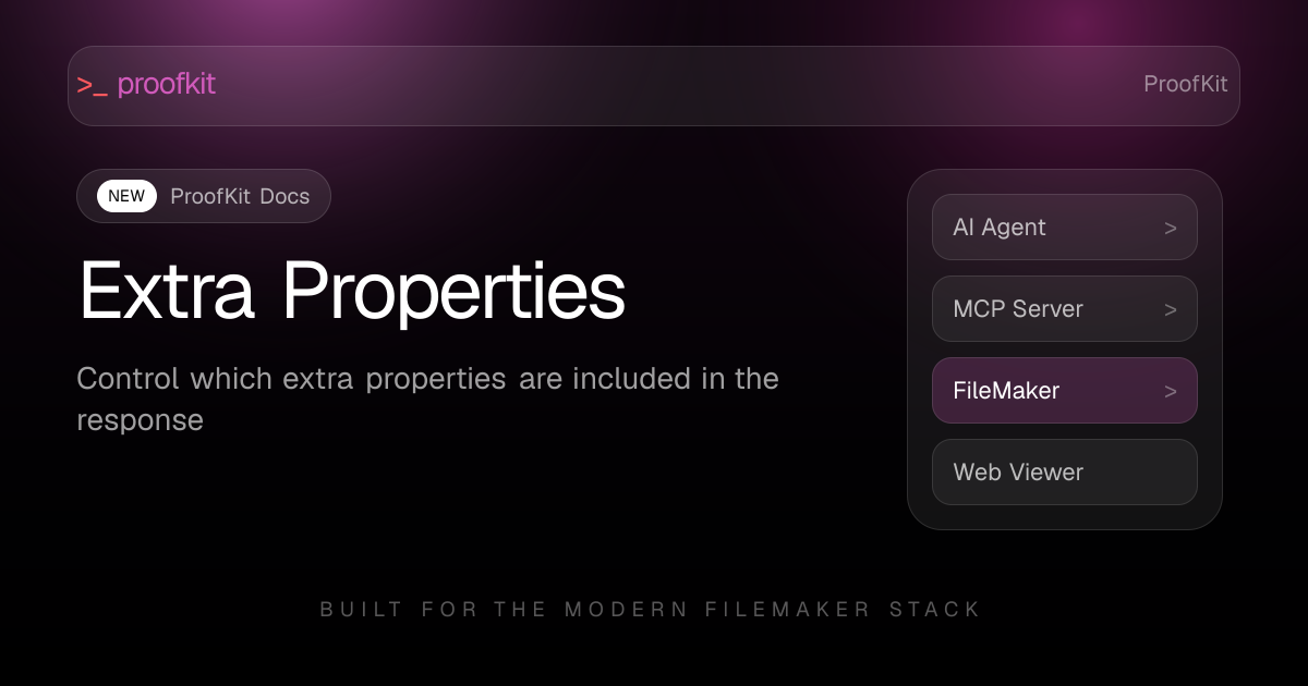 Further Properties Extra Properties