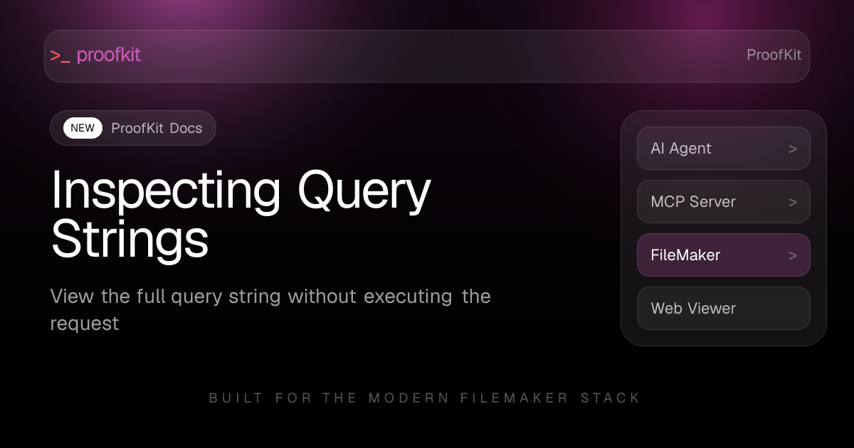 Inspecting Query Strings