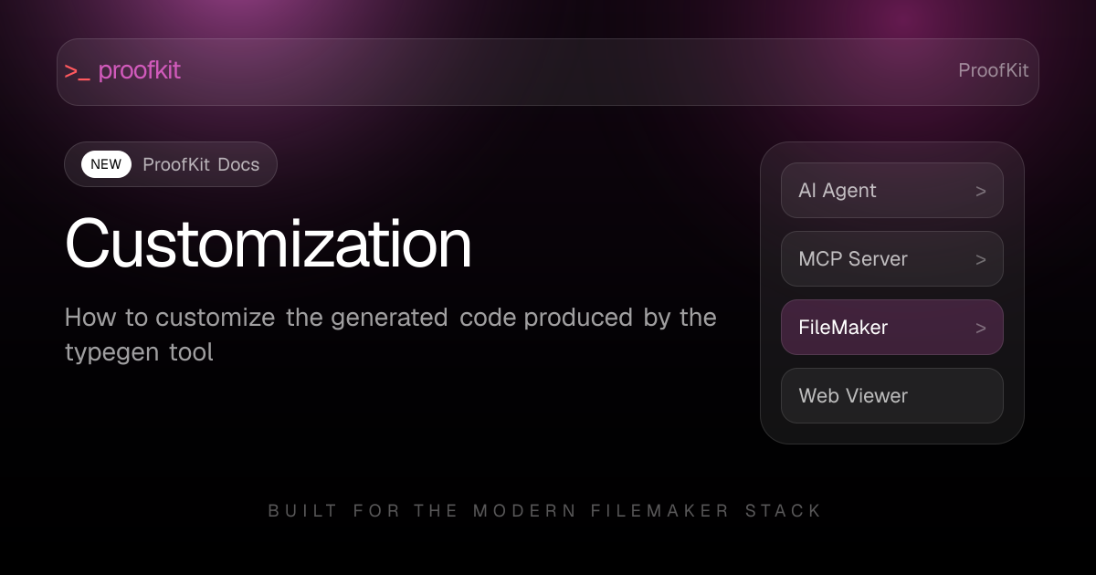 Customization