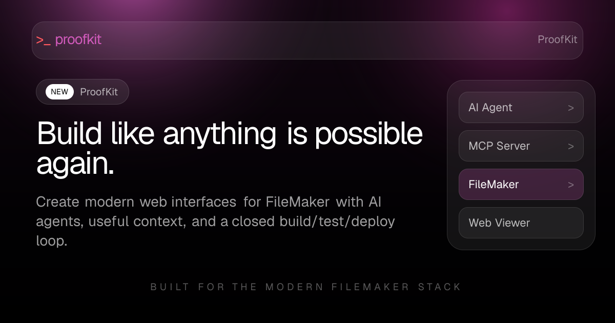 Build like anything is possible again.